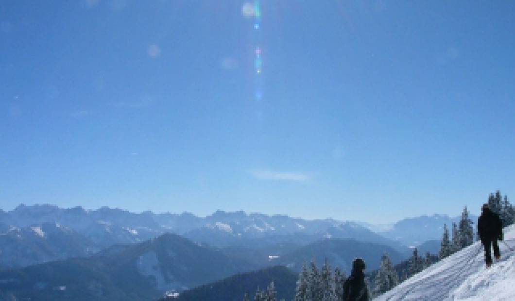 Snowboarden in Oberbayern